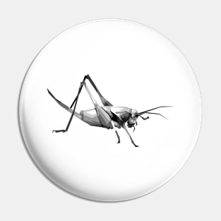 grayscale grasshopper Pin