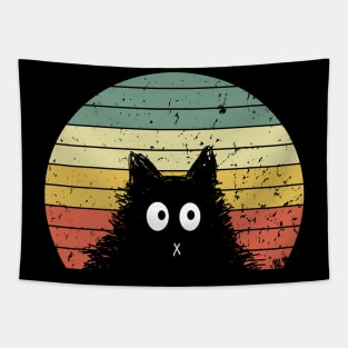 Funny Cute Cat Memes Cat Face Retro Vintage Tapestry