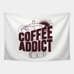 Coffee Addict Pot Tapestry