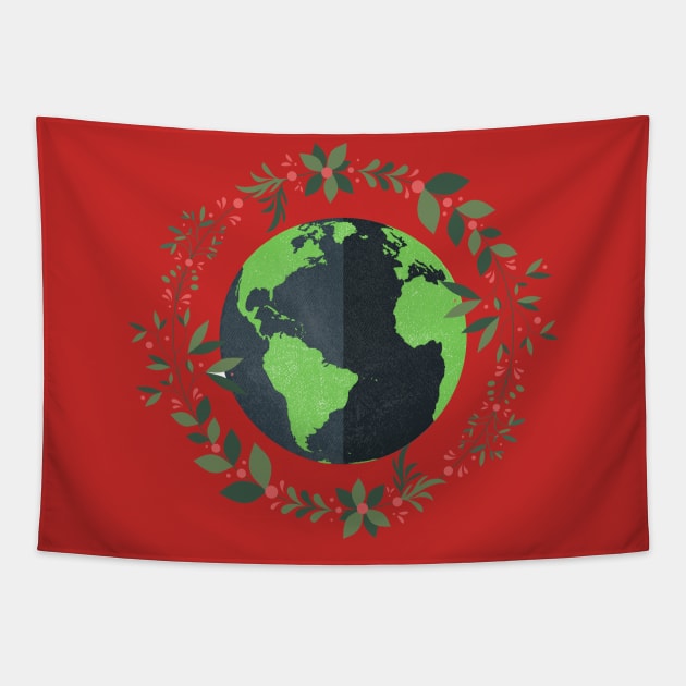 Planet earth Tapestry by kamma