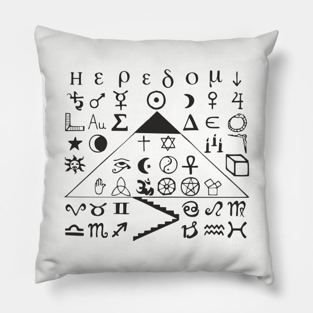 Symbols Pillow by kausofa