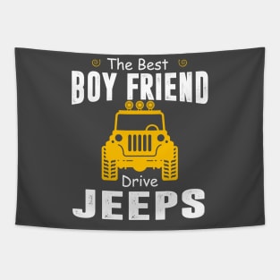 The Best Boy Friend Drive Jeeps Jeep Lover Tapestry