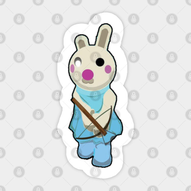 Bunny Piggy Roblox Roblox Game Roblox Characters Piggy Roblox Sticker Teepublic
