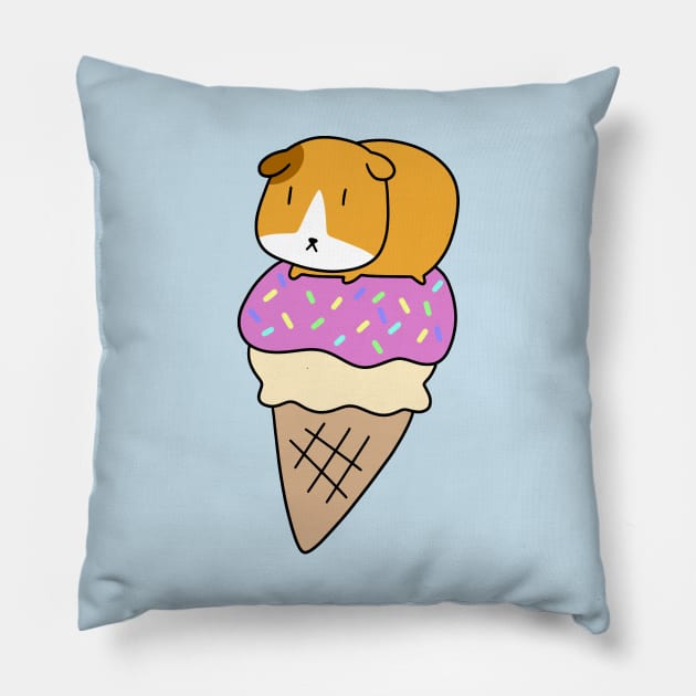 Icecream Guinea Pig Pillow by saradaboru