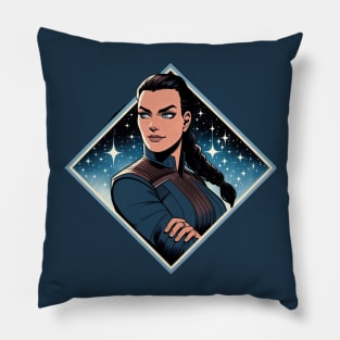 Space Commander Amidst the Stars - Sci-Fi Pillow