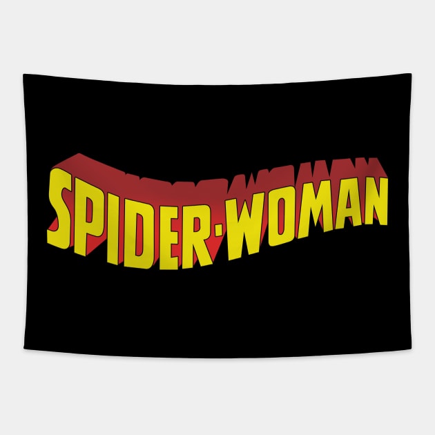 Spider woman Logo Tapestry by JamesCMarshall