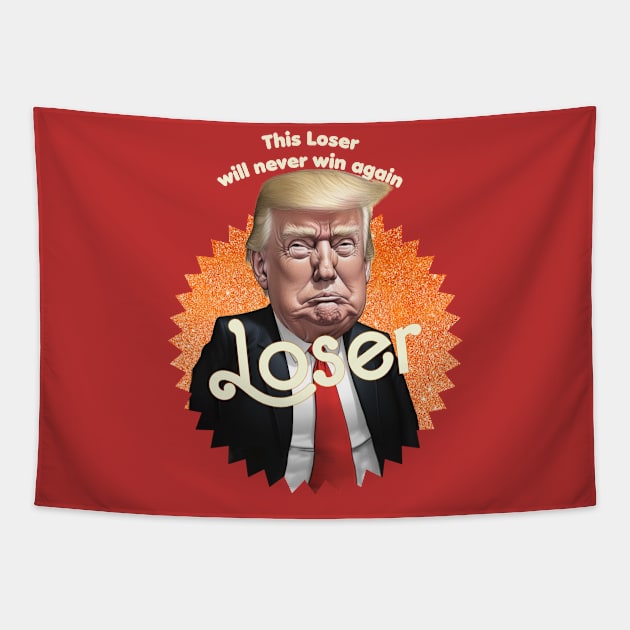 donald trump loser Tapestry by TeeLabs