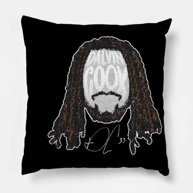 Dalvin Cook Minnesota Player Silhouette Pillow by MASTER_SHAOLIN