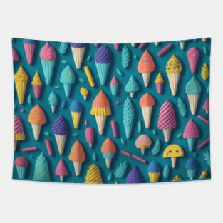 Colorful Ice Cream Patterns Tapestry