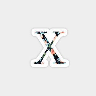 Chi Floral Greek Letter Magnet