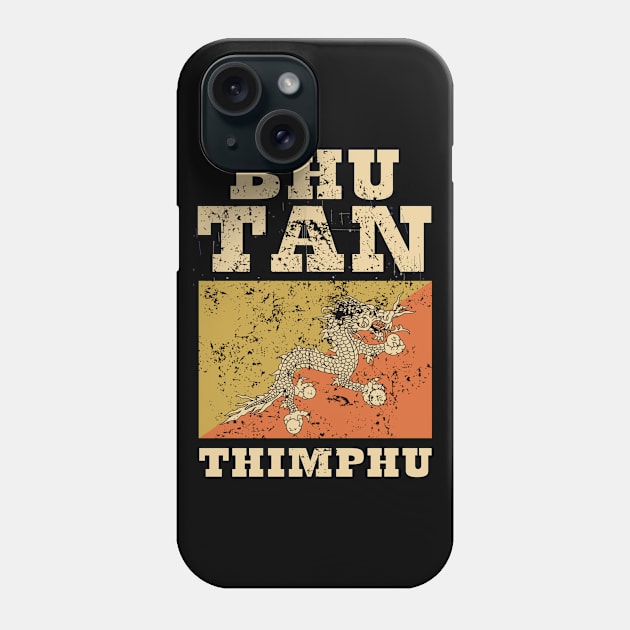 Flag of Bhutan Phone Case by KewaleeTee