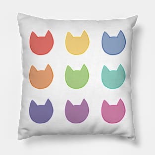 Rainbow Cats Pillow