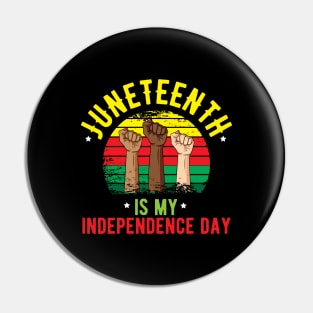Juneteenth independence day Pin