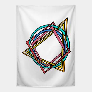 Triangles, Circles & Squares Tapestry