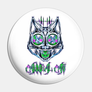 Cannibal Cat Logo Pin