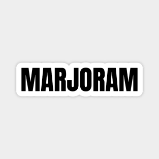 Marjoram Word - Simple Bold Text Magnet