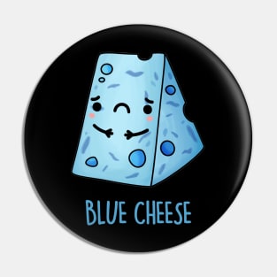 Blue Cheese Food Pun Pin