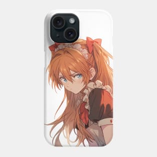 Asuka Langley Soryu Neon Genesis Evangelion Maid Dress 3 Phone Case