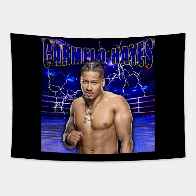 CARMELO HAYES Tapestry by Rofi Art