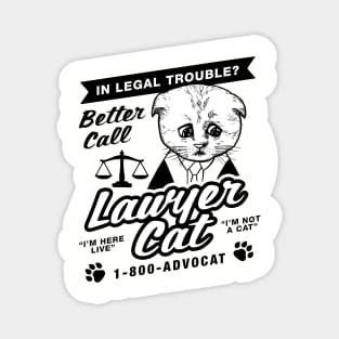 Lawyer Cat Magnet