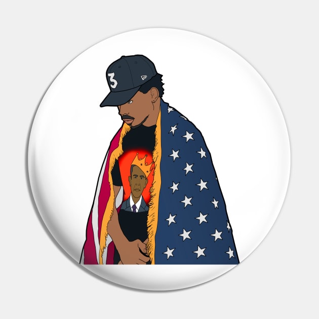 Chance The All-American Rapper Pin by Riki Prosper