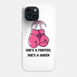 She's a fighter, she's a queen light Phone Case