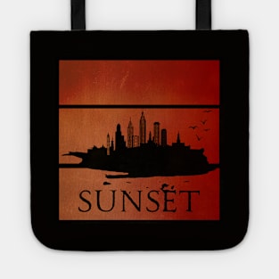 City sunset Tote