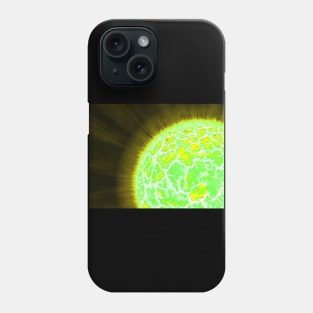 Exploding Sun Close-Up - Yellow Phone Case