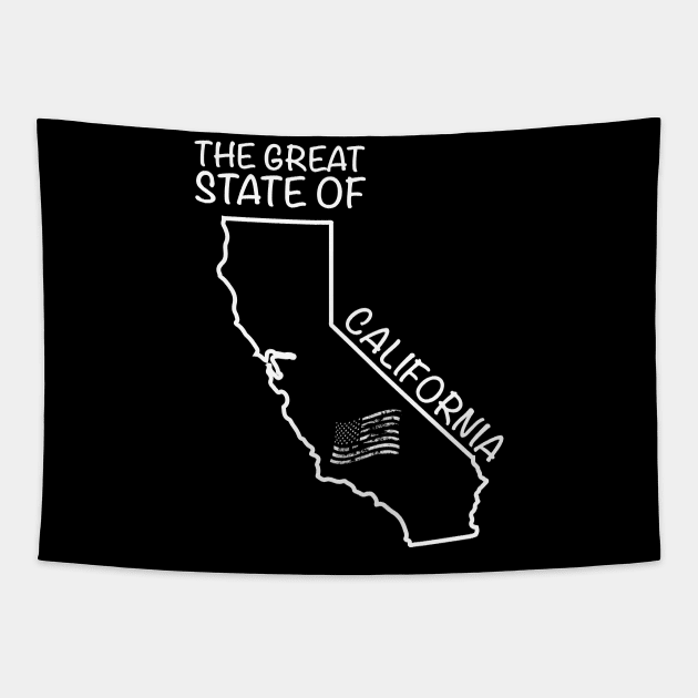 The great state of California - USA flag Tapestry by skaterly