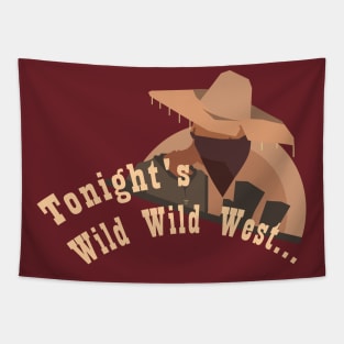 wild wild cowboy Tapestry