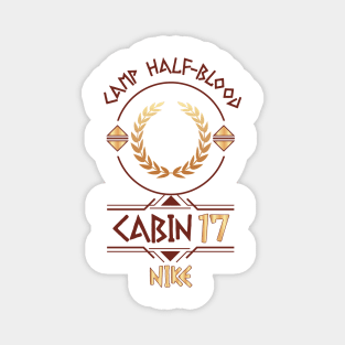 Cabin #17 in Camp Half Blood, Child of Goddess Nike – Percy Jackson inspired design Magnet