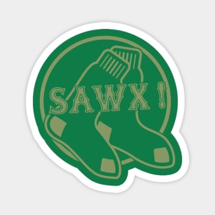 Sawx! Boston Accent B-Ball Lovers' Magnet