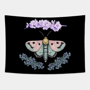 Pastel Moth Tapestry