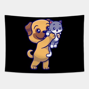 Pug&Cat Tapestry