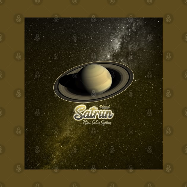 Planet Saturn: Mini Solar System V02 by Da Vinci Feather