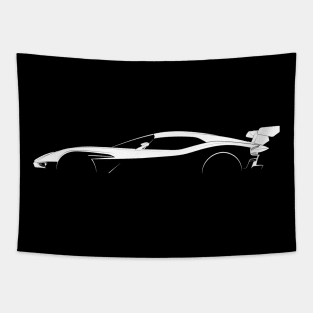 Aston Martin Vulcan Silhouette Tapestry