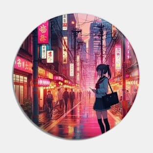 Anime World - Japanese Girl Pin