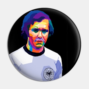 Franz Beckenbauer Legend Player Football Pin