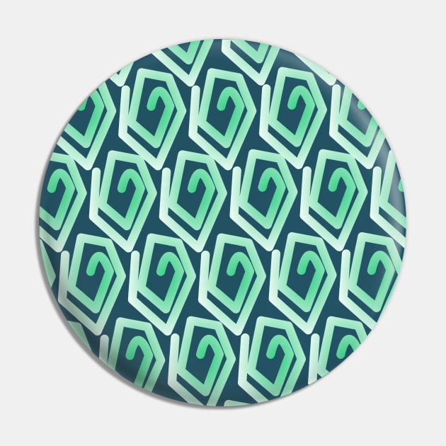 Pastel green spirals Pin by COLORAMA