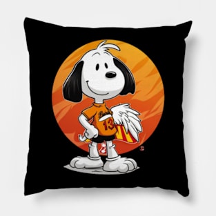 Snoopy'S Cheer—Weaving Orioles Magic Pillow