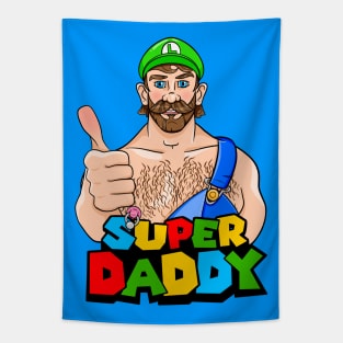 Super Daddy Thumbs Up Tapestry