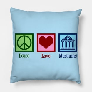 Peace Love Museums Pillow