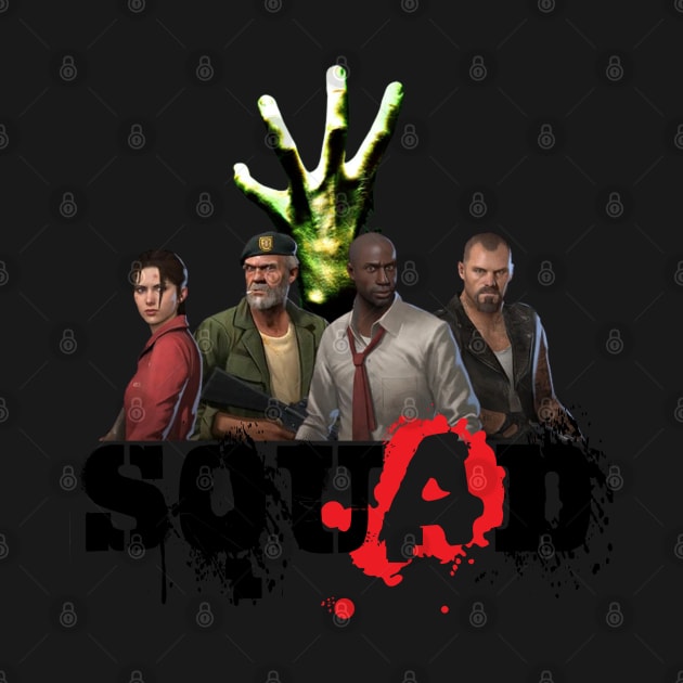 Left 4 Dead Squad (black) by red-leaf