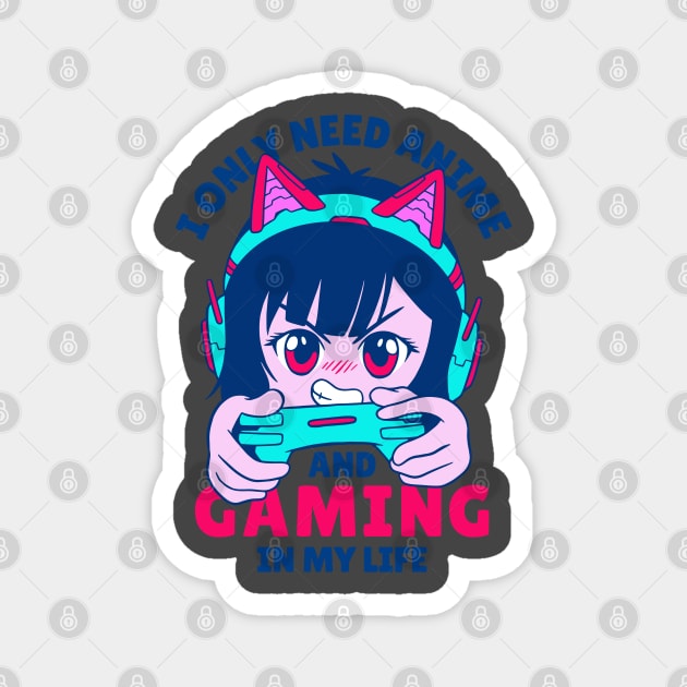 Gaming and Anime Magnet by aaallsmiles