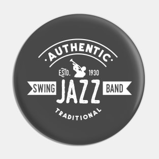 Retro Style Jazz Club Pin