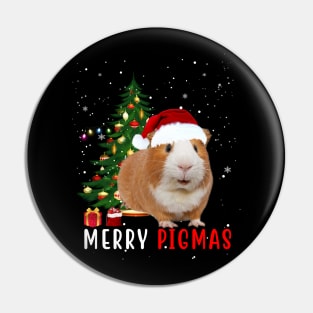 Merry Pigmas - Funny Guinea Pig Shirt for Christmas Gift Pin