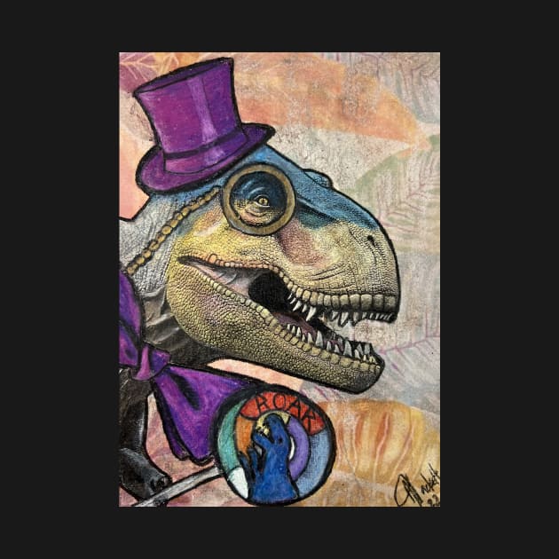 Roar-some time: T-Rex Gets Fancy Free by Artladyjen