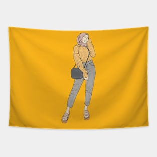 Happy Yellow Tapestry