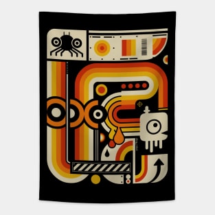 World 1 [retro, orange] Tapestry