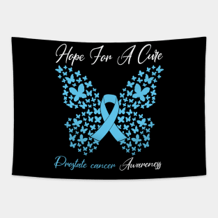 Hope For A Cure  Butterfly Gift 3 Prostate cancer Tapestry